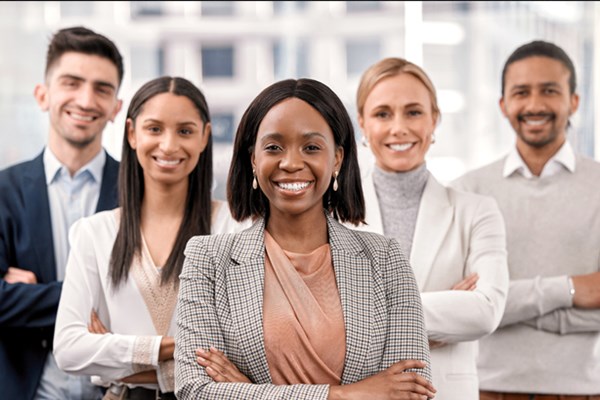 Group of diverse professionals